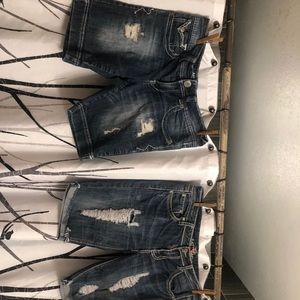 Two pairs of jeans shorts!!